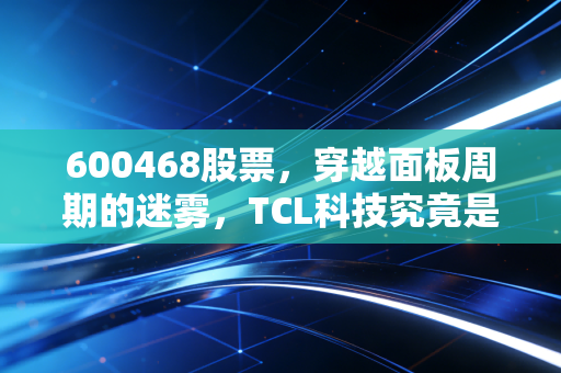 600468股票，穿越面板周期的迷雾，TCL科技究竟是价值陷阱还是十年磨一剑的黄金坑？