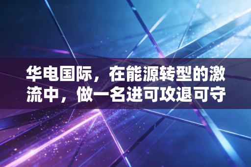 华电国际，在能源转型的激流中，做一名进可攻退可守的长期主义者