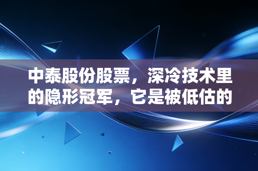 中泰股份股票，深冷技术里的隐形冠军，它是被低估的潜力股还是仅仅是陪跑？