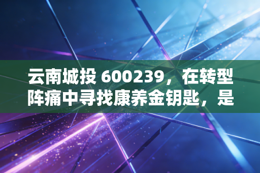 云南城投 600239，在转型阵痛中寻找康养金钥匙，是涅槃重生还是困兽犹斗？