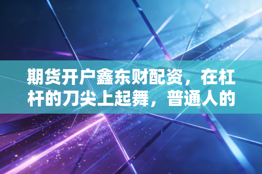 期货开户鑫东财配资,在杠杆的刀尖上起舞,普通人的财富跃迁还是深渊陷阱?