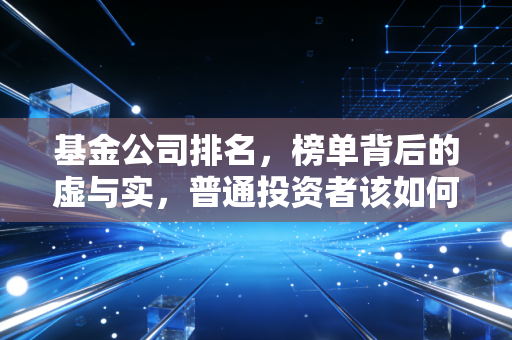 基金公司排名，榜单背后的虚与实，普通投资者该如何避坑？