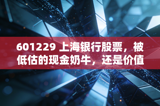 601229 上海银行股票,被低估的现金奶牛,还是价值陷阱里的沉睡者?