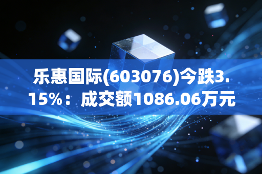 乐惠国际(603076)今跌3.15%：成交额1086.06万元