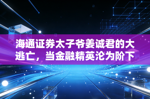 海通证券太子爷姜诚君的大逃亡，当金融精英沦为阶下囚，谁在为A股的烂账买单？