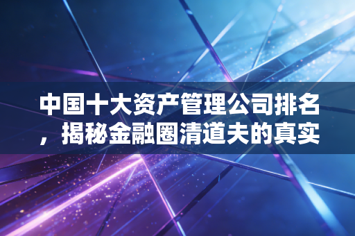 中国十大资产管理公司排名,揭秘金融圈清道夫的真实实力与江湖地位