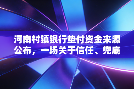 河南村镇银行垫付资金来源公布，一场关于信任、兜底与普通人钱袋子的深度复盘