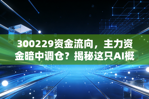 300229资金流向，主力资金暗中调仓？揭秘这只AI概念股背后的真实博弈