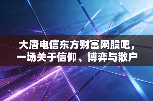 大唐电信东方财富网股吧，一场关于信仰、博弈与散户生存图鉴的深度复盘