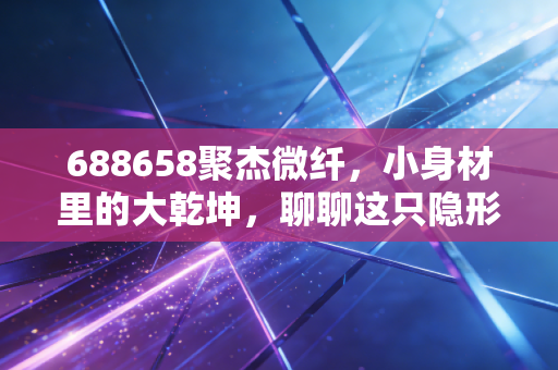 688658聚杰微纤，小身材里的大乾坤，聊聊这只隐形冠军的成色