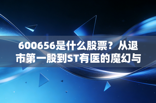 600656是什么股票？从退市第一股到ST有医的魔幻与现实