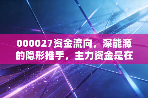 000027资金流向,深能源的隐形推手,主力资金是在筑底还是在诱多?