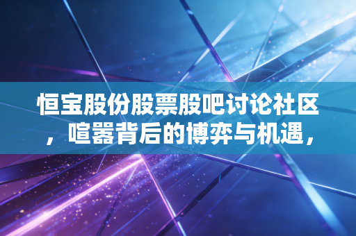 恒宝股份股票股吧讨论社区，喧嚣背后的博弈与机遇，咱们散户该如何在数字货币风口下守住初心？