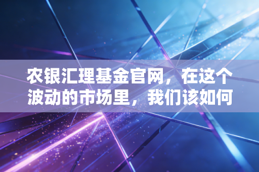 农银汇理基金官网,在这个波动的市场里,我们该如何利用它找到投资的定心丸?