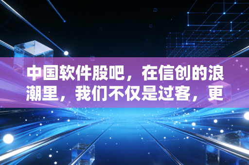 中国软件股吧，在信创的浪潮里，我们不仅是过客，更是时代的记录者