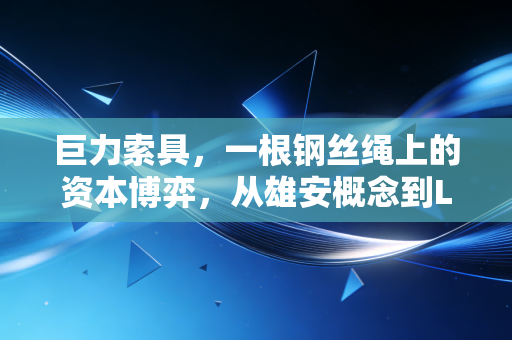 巨力索具,一根钢丝绳上的资本博弈,从雄安概念到LNG赛道的突围之路
