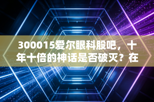 300015爱尔眼科股吧，十年十倍的神话是否破灭？在喧嚣中看清眼科赛道的真实价值