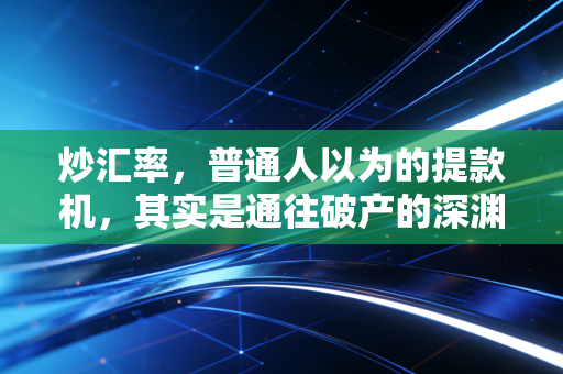 炒汇率,普通人以为的提款机,其实是通往破产的深渊