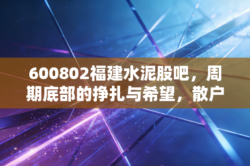 600802福建水泥股吧,周期底部的挣扎与希望,散户眼中的硬骨头还能啃吗?