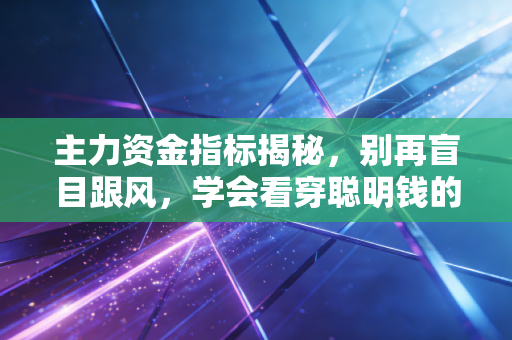 主力资金指标揭秘，别再盲目跟风，学会看穿聪明钱的底牌