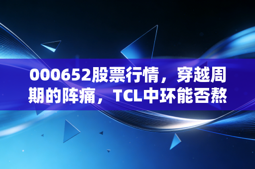 000652股票行情，穿越周期的阵痛，TCL中环能否熬出光伏行业的剩者为王？