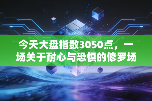 今天大盘指数3050点，一场关于耐心与恐惧的修罗场，普通散户何去何从？