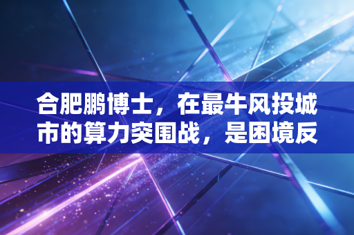 合肥鹏博士，在最牛风投城市的算力突围战，是困境反转还是昙花一现？