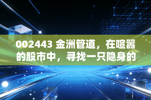 002443 金洲管道，在喧嚣的股市中，寻找一只隐身的稳健现金奶牛
