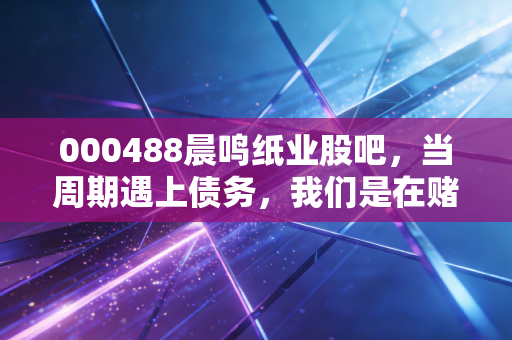 000488晨鸣纸业股吧，当周期遇上债务，我们是在赌博还是在投资？