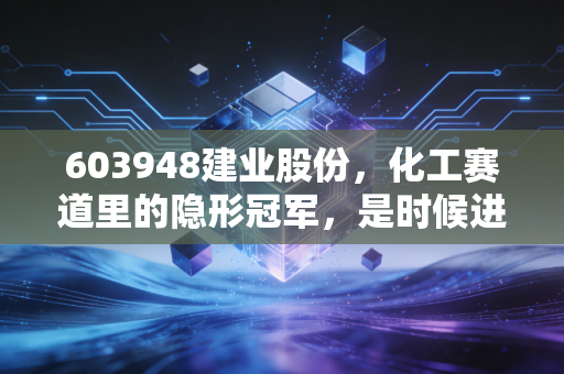 603948建业股份，化工赛道里的隐形冠军，是时候进场捡漏了吗？