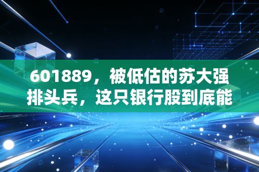 601889，被低估的苏大强排头兵，这只银行股到底能不能买？