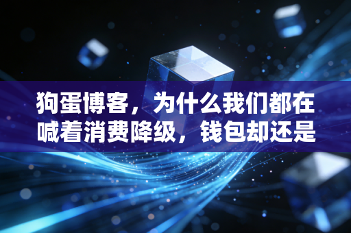 狗蛋博客,为什么我们都在喊着消费降级,钱包却还是空空如也?——关于当下财富焦虑的深度思考