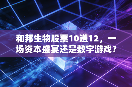 和邦生物股票10送12，一场资本盛宴还是数字游戏？深度拆解背后的投资逻辑