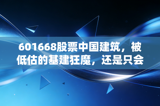 601668股票中国建筑，被低估的基建狂魔，还是只会吃息的收租人？