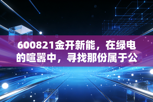 600821金开新能，在绿电的喧嚣中，寻找那份属于公用事业的确定性