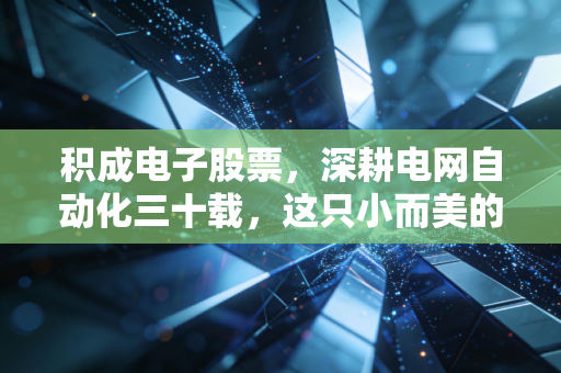 积成电子股票，深耕电网自动化三十载，这只小而美的标的能否迎来价值重估？