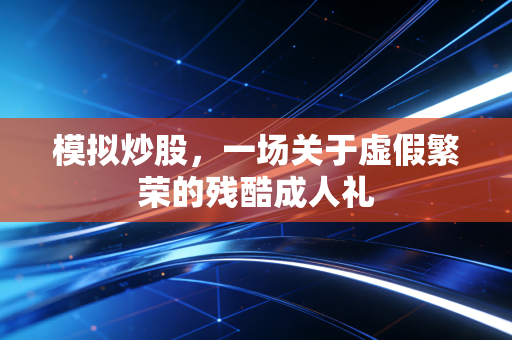模拟炒股，一场关于虚假繁荣的残酷成人礼
