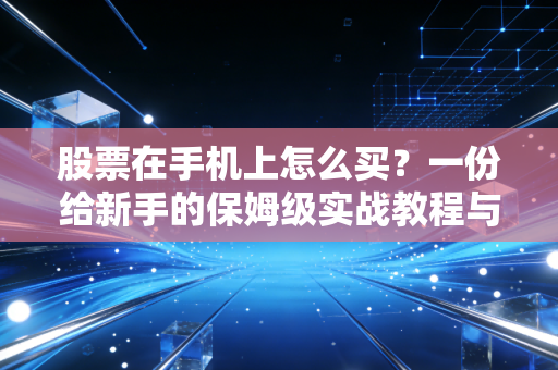 股票在手机上怎么买？一份给新手的保姆级实战教程与交易心得