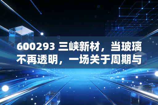 600293 三峡新材,当玻璃不再透明,一场关于周期与救赎的硬仗