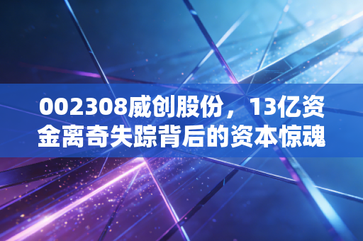 002308威创股份，13亿资金离奇失踪背后的资本惊魂，给所有散户的一记响亮耳光