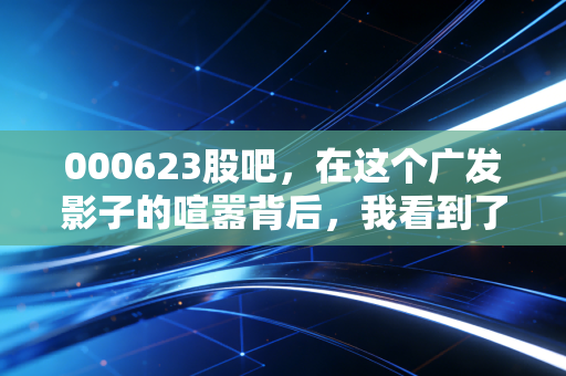 000623股吧，在这个广发影子的喧嚣背后，我看到了一种孤独的坚守