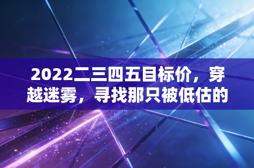 2022二三四五目标价,穿越迷雾,寻找那只被低估的互联网老兵的真实价值