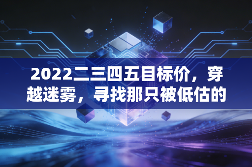 2022二三四五目标价，穿越迷雾，寻找那只被低估的互联网老兵的真实价值