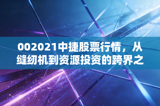 002021中捷股票行情，从缝纫机到资源投资的跨界之旅，散户该如何博弈？