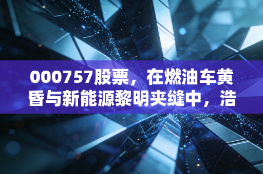 000757股票，在燃油车黄昏与新能源黎明夹缝中，浩物股份能否杀出一条血路？