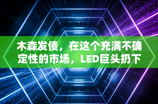 木森发债，在这个充满不确定性的市场，LED巨头扔下的诱饵值不值得咬？