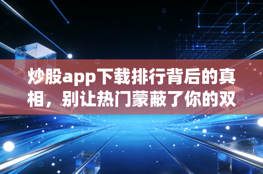 炒股app下载排行背后的真相，别让热门蒙蔽了你的双眼，选对工具才是盈利的开始