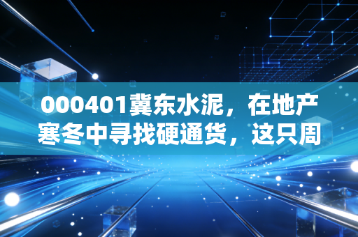 000401冀东水泥，在地产寒冬中寻找硬通货，这只周期股还能持有吗？