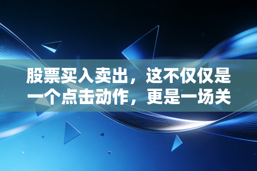 股票买入卖出，这不仅仅是一个点击动作，更是一场关于人性与耐心的修行