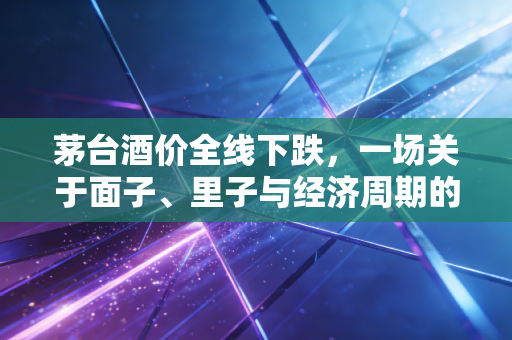 茅台酒价全线下跌，一场关于面子、里子与经济周期的深度博弈